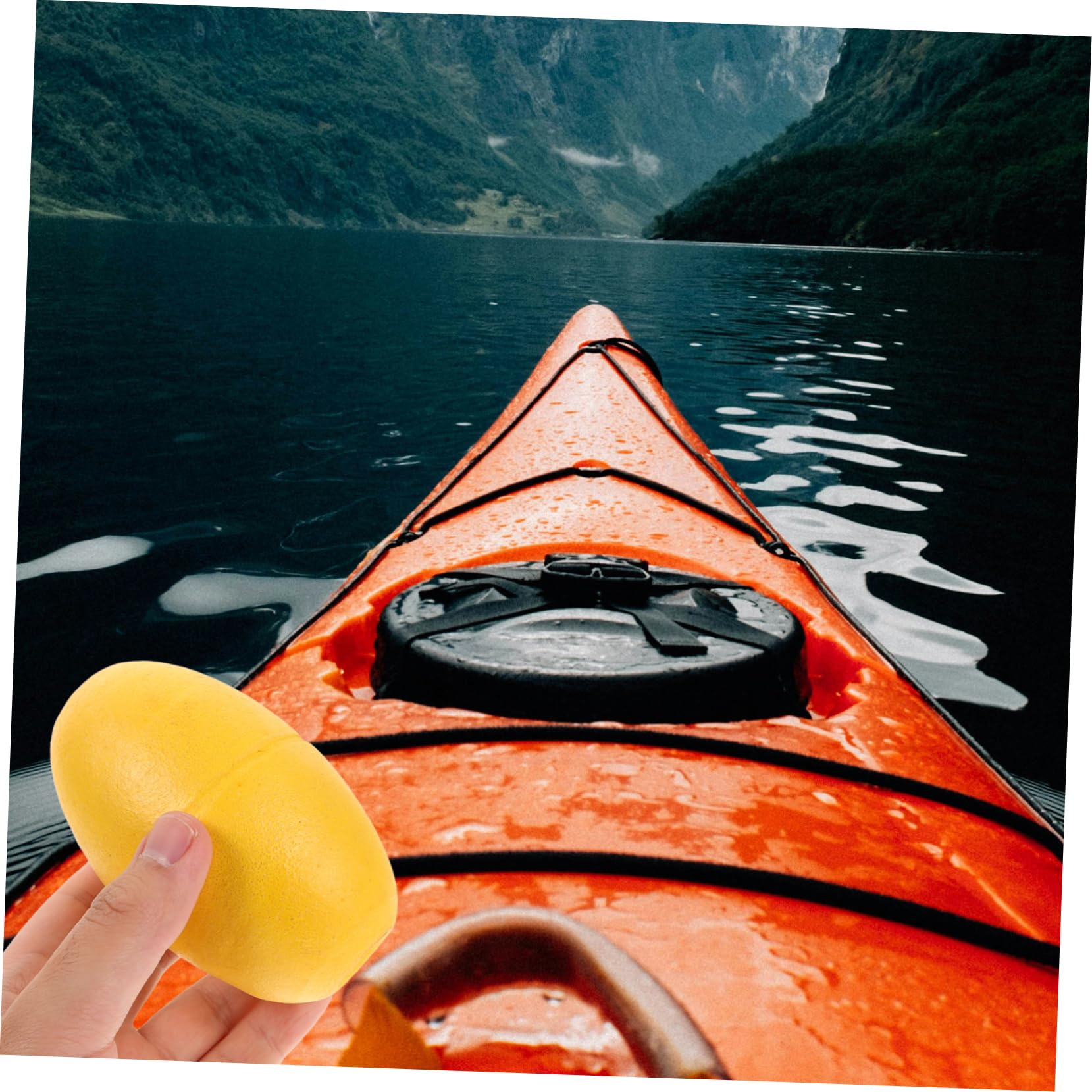 2 Pz Galleggiante del Kayak Pontile Galleggiante La Corda Galleggia La Boa Marina Galleggia Galleggiante da Pesca Elettronico Tirare La Boa Boe per Granchi Ragazzo Yellow PVC
