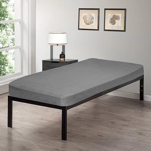 Miniatura 6 de Gilbin - Sábana bajera ajustable 100% algodón de punto jersey para colchones de cuna de campamento, 30 x 75 pulgadas