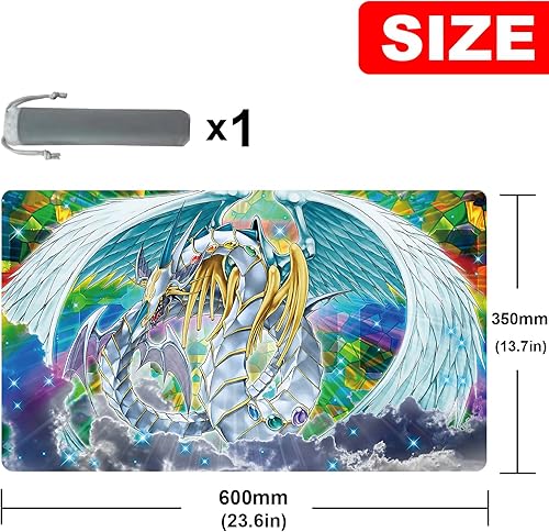 Vista 16 de ygo playmat Duel Mat - Tapete de goma para juegos de cartas de 23.6 x 13.7 pulgadas (A-Bao A Qu) A-bao a Qu,Ominous Omen,Alma espada