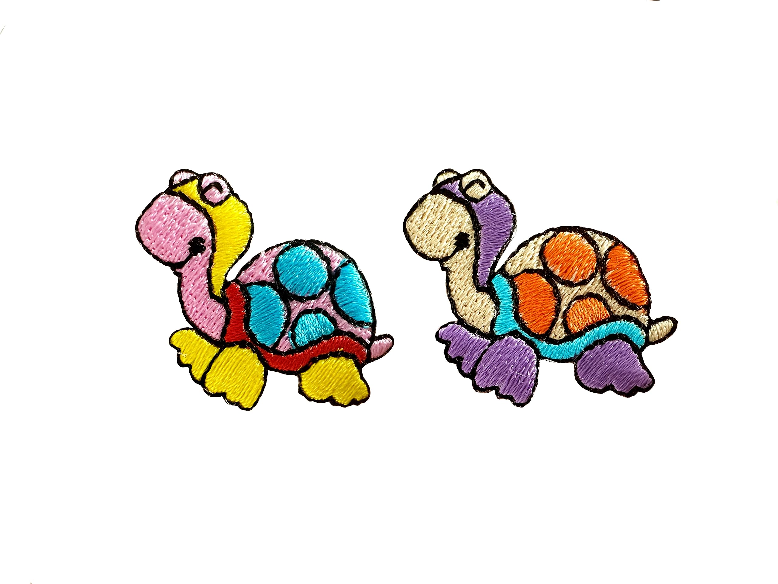 Turtle Patch Embroidered Painted Turtle Iron-On Patch - 2.5 Inch Applique For Hats, Jackets, Bags Turtle Velcro Patch - Foto 10