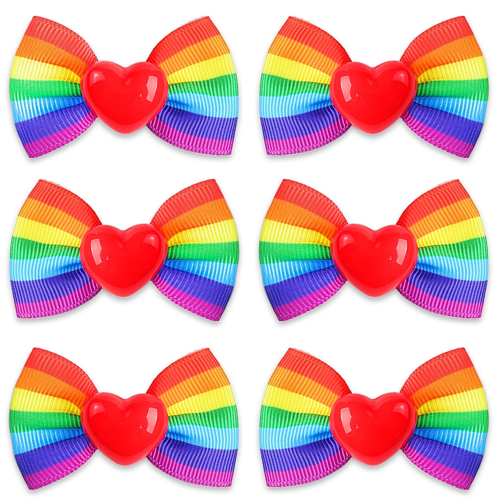 Pinzas de pelo arcoíris y pasadores coloridos para el día del orgullo 8
