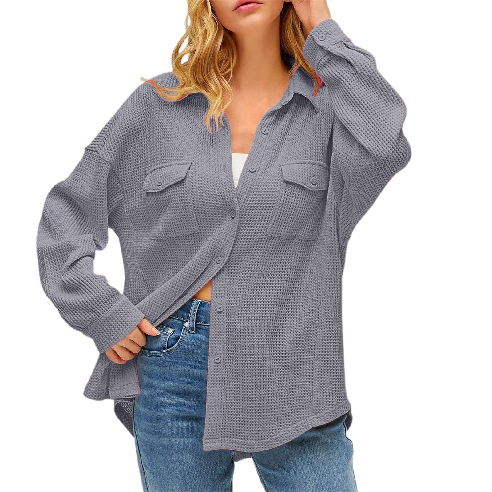 Genérico Camisa Mujer Tallas Grandes T Shirt Cómoda Blusa Sueltas Holgado Túnica Informal Top Transpirable Casual Blusas De Elegantes Camiseta Slim Fit Camisas