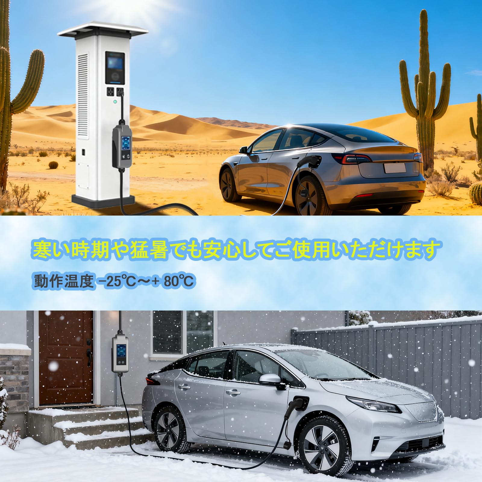 Amazon | joy all 家用電気自動車 充電器 4段階電流切り替え対応（15A