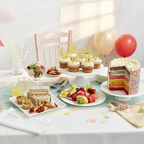 Miniatura 376 de Rsstarxi Paquete de 30 adornos para cupcakes de 15 cumpleaños con purpurina Mis Membrillo 15 desde 2010 Feliz 15º Cupcake Toppers Quince Cheers to