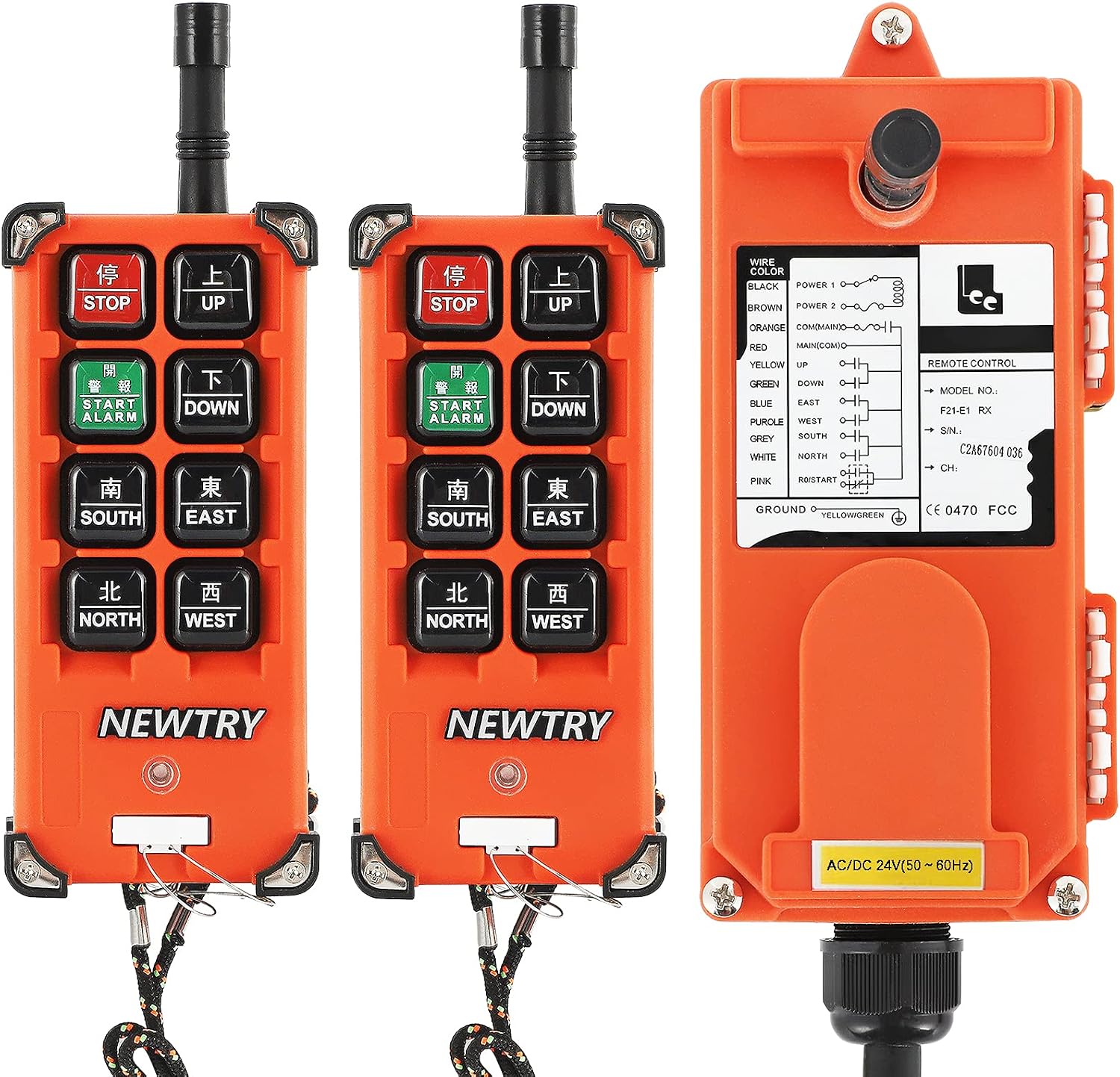 Télécommande Sans Fil 12V Pour Grue & Palan - Double émetteur - Portée 100m - Parfait Levage Industriel