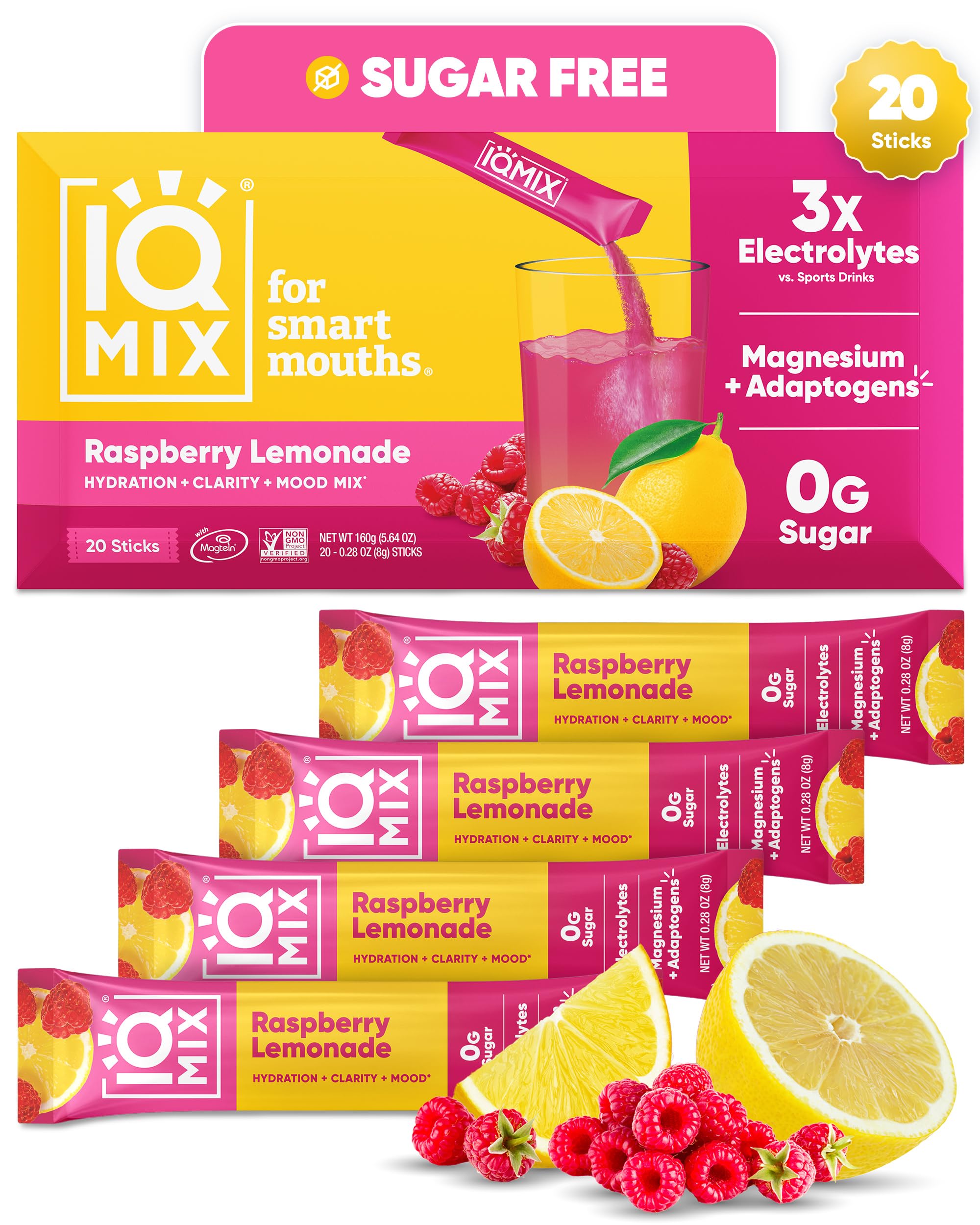 IQMIX Sugar Free Electrolytes Powder Packets, Blood Orange 20ct — Amazon image 24