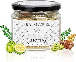 Tea Treasure Keto Tea – Garcinia, Oolong & Green Coffee Blend with Lemongrass, Ginger, Cinnamon & Moringa | Fat Burner & Endurance Support | Herbal Wellness Tea| 100g