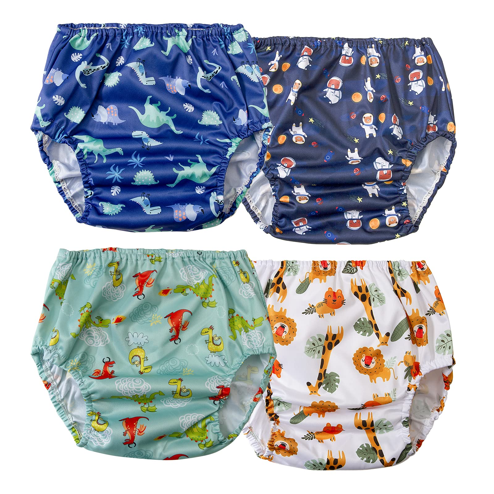 MooMoo Baby Waterproof Potty Training Underwear 6 Packs Absorbent