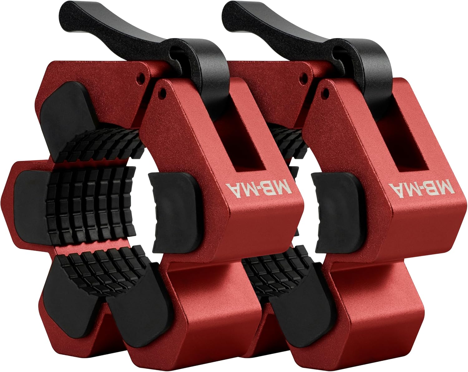 Valor Fitness Magnetic Barbell Collars – Heavy-Duty Aluminum Weightlifting Clamps with Lever Lock for Olympic Bars – Non-Slip Barbell Clips for Powerlifting, HIIT, and Strength Training