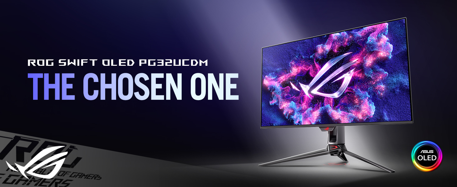 ASUS ROG Swift OLED PG32UCDM - 32-Inch 4K QD-OLED Gaming Monitor