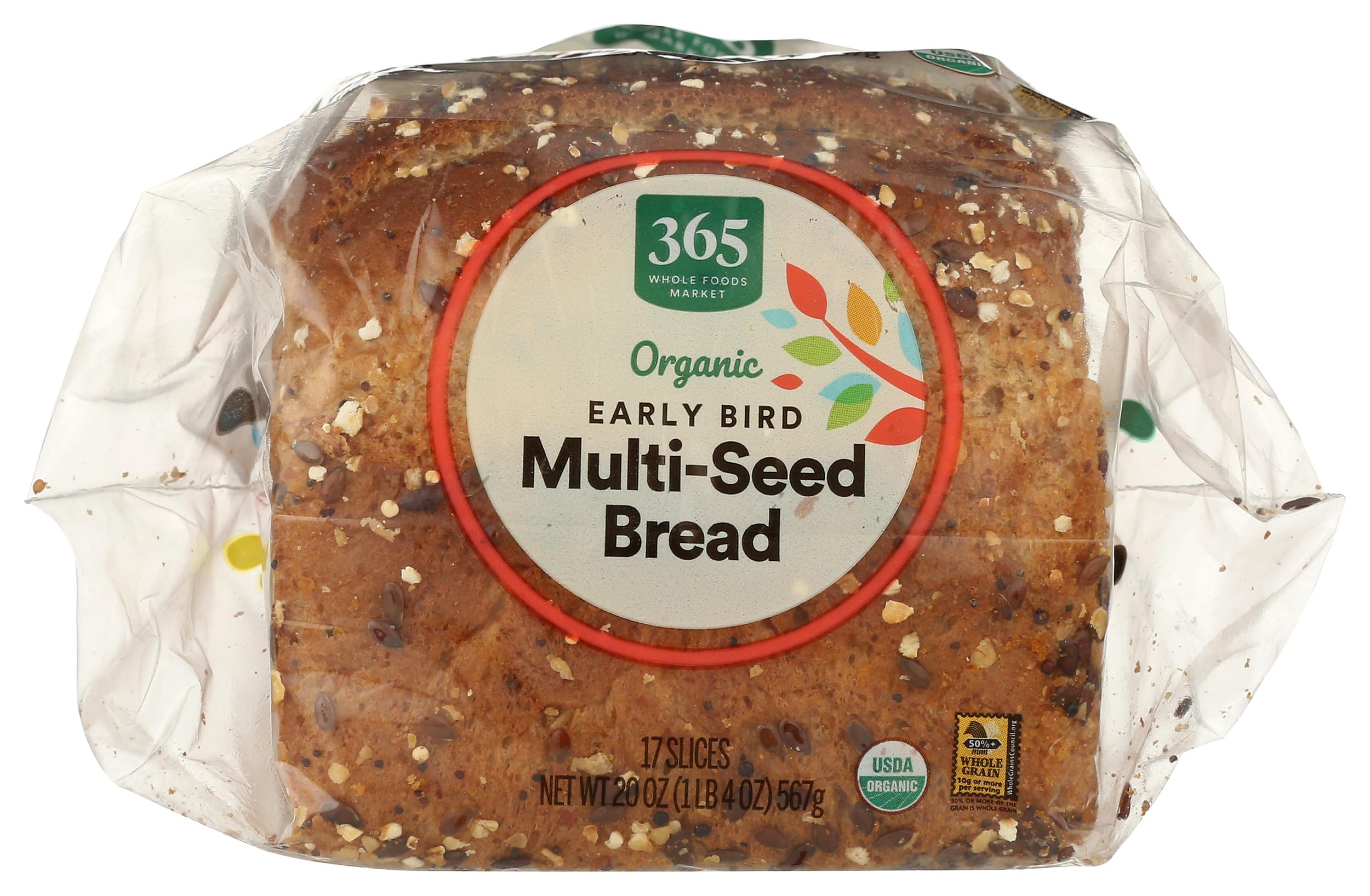 365 By Whole Foods Market, Frozen, Organic Seeded Sandwhich Bread