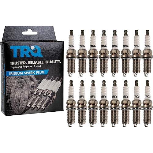 TRQ Spark Plug Set Compatible with 2012-2014 Chrysler 300 2011-2022 Dodge Challenger 2012-2022 Charger 2018-2022 Durango 2012-2020 Jeep Grand Cherokee 2022-2023 Grand Wagoneer