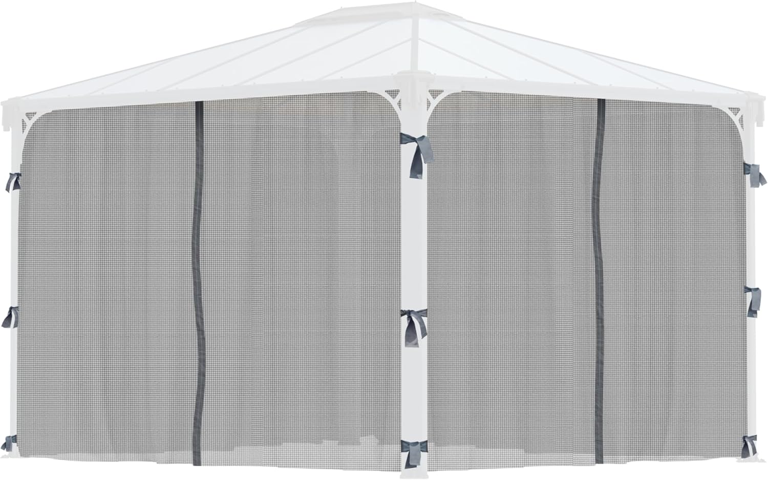 Palram - Canopia Palermo/Milano/Martinique Gazebo Netting Set - 4 Pieces