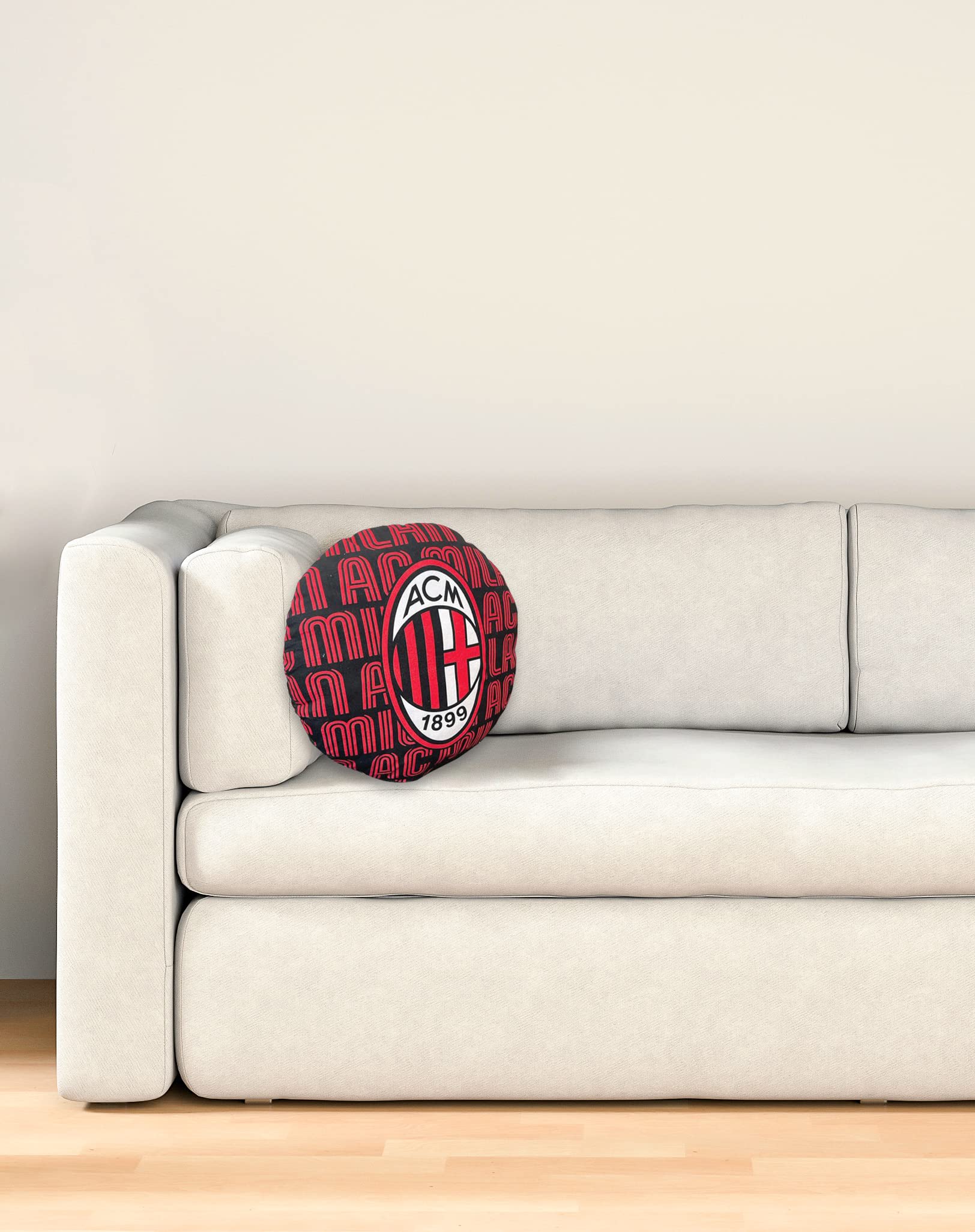 Cusino Rotondo Arredamento AC Milan Rosso Nero Prodotto Ufficiale