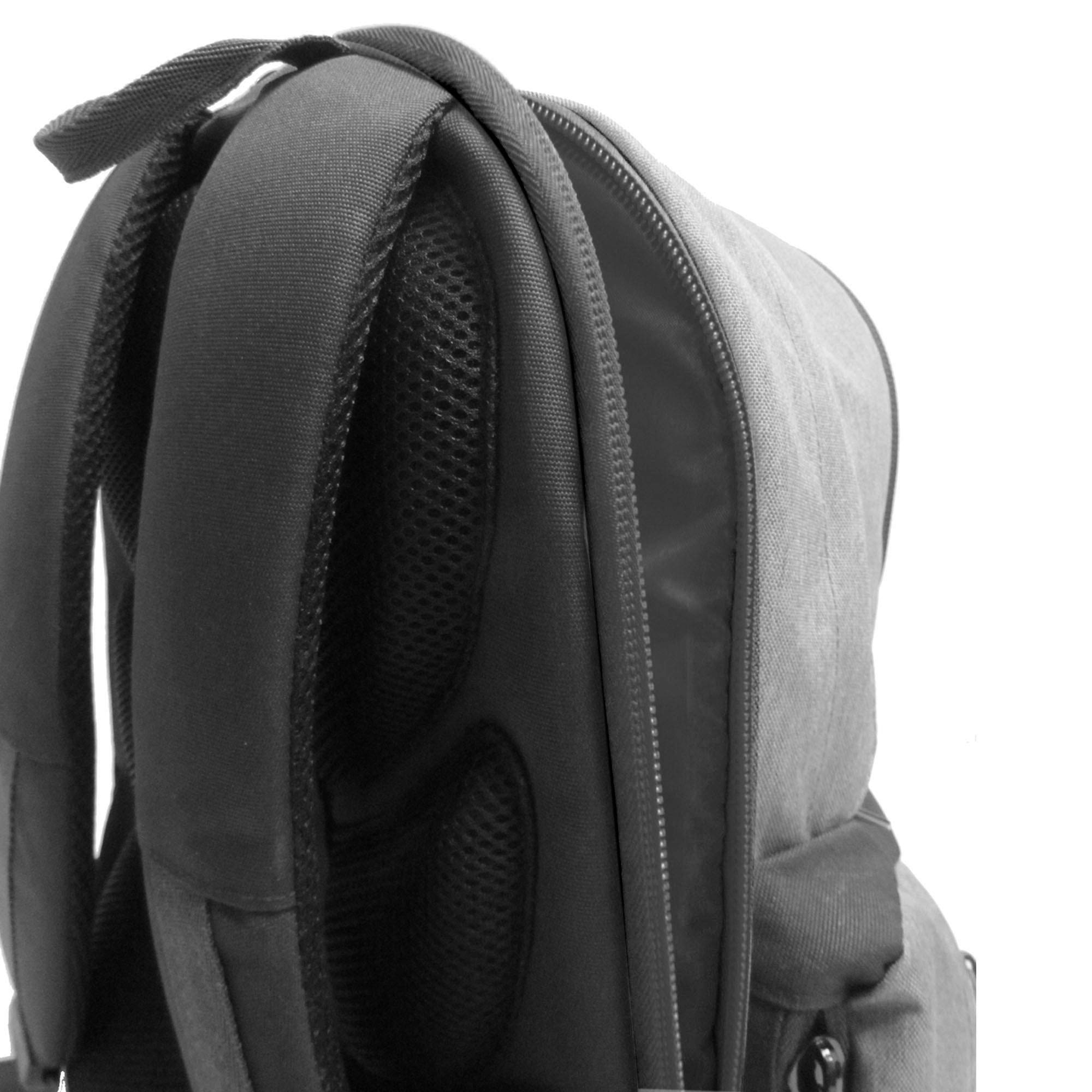 NE.ON! FREETIME, Zaino impermeabile con tre scomparti e due tasche laterali, Adatto come zaino per scuola, zaino per skateboard e zaino tempo libero, Zaino capiente con tasca porta computer (Viola)