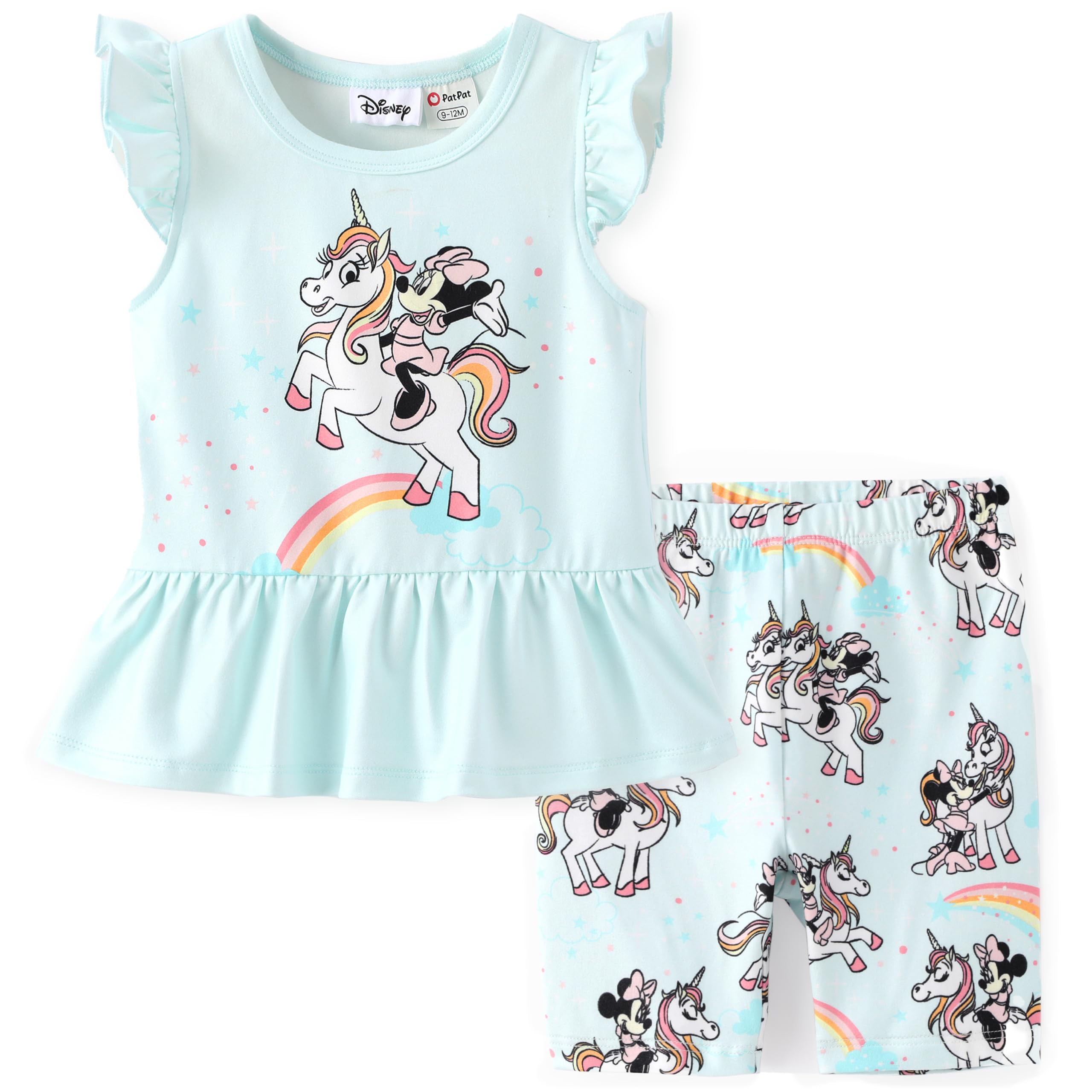 Disney Toddler Girls Clothes Long Sleeve Shirt Leggings 2pcs Outfits Set