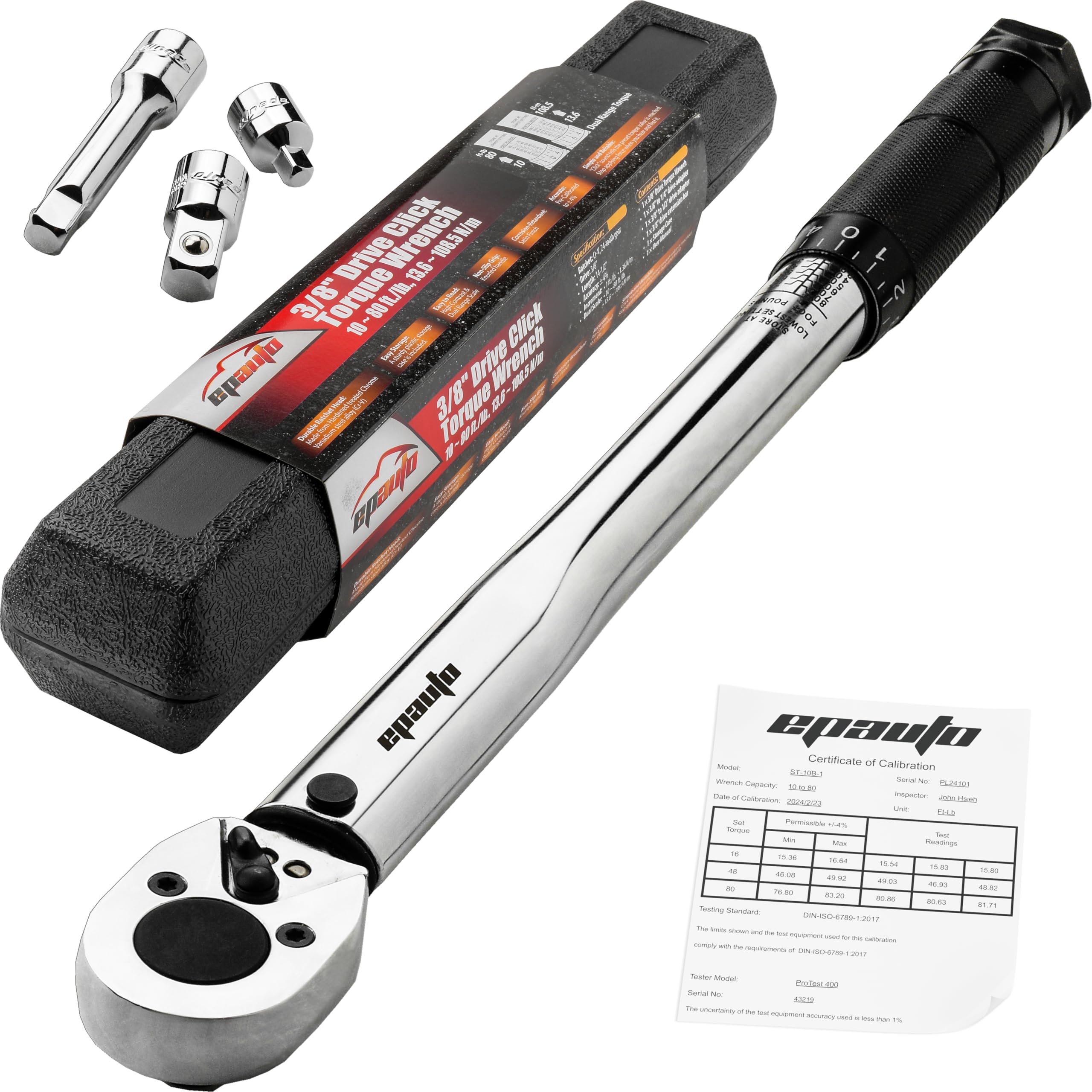 toshi 388  Precision calibrated 3/8-inch drive click torque wrench