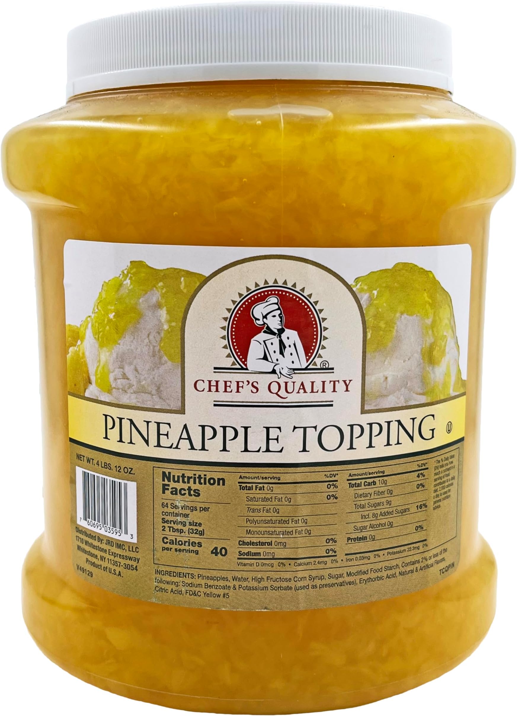 Pineapple Ice Cream Topping 5 Pounds