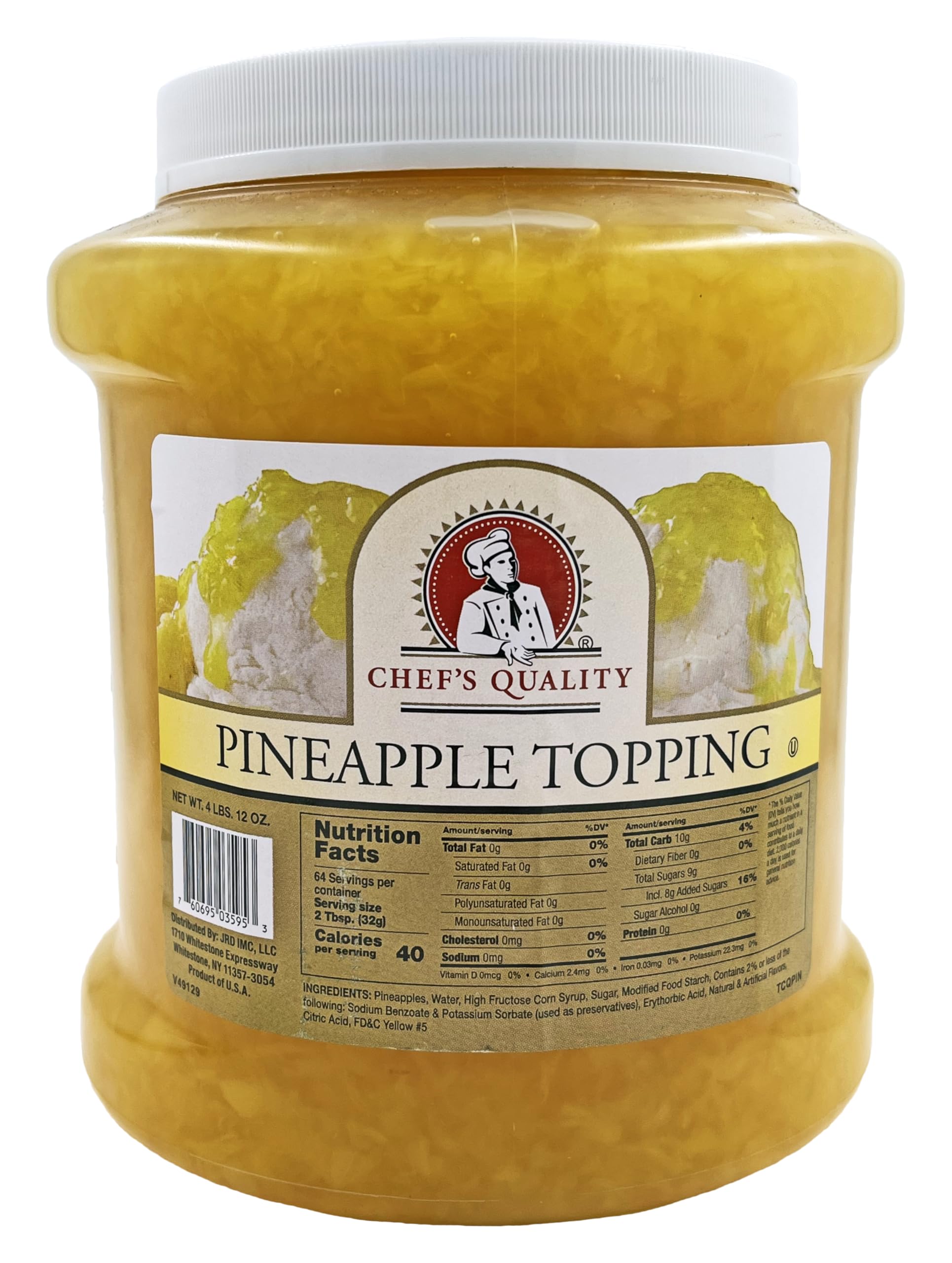 Pineapple Ice Cream Topping 5 Pounds
