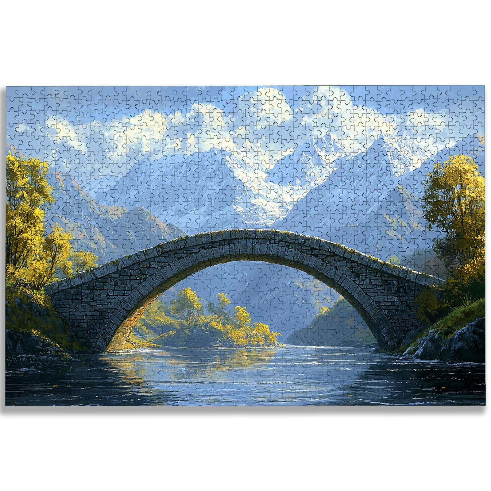 Puzzle 2000 elementów, krajobraz, 2000 elementów, drewniane puzzle dla dorosłych, trudne puzzle, dla całej rodziny, drewniane puzzle do dekoracji pokoju, prezenty, 2906