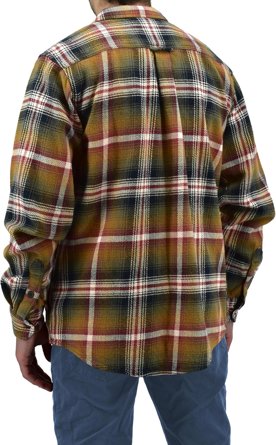 Andrew Scott Mens' Flannel Shirt Jacket | 100% Cotton Button Down Long Sleeve Shaket with Pockets - Image 3