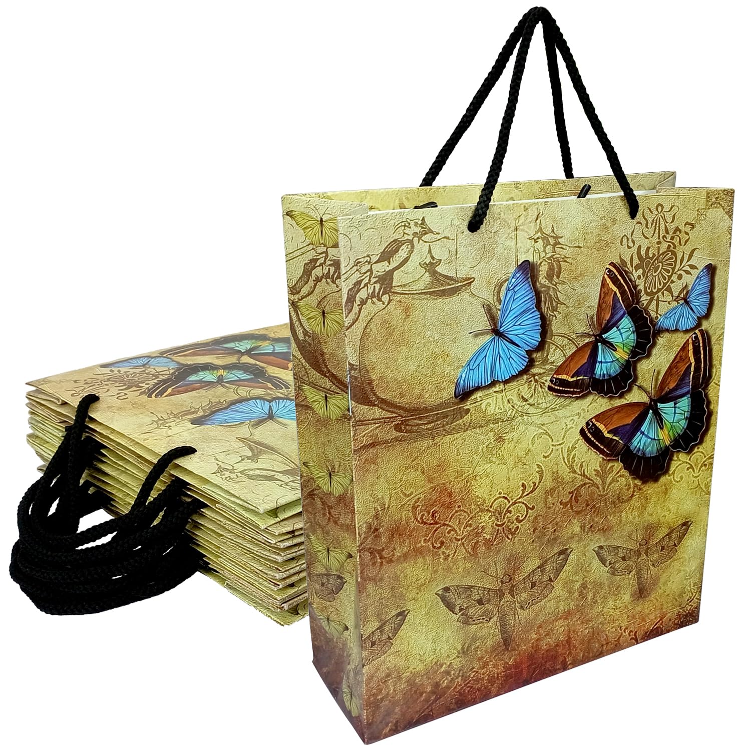 See full amazon price history chart for Aakriti Party Favor Bags Paper Gift Bags with Soft Handles for All Occasions, Birthdays, Weddings, Anniversaries, Kraft Grocery Shopping Bags, Retail 12.2"x10"x3.7" (Pack of 10, Blue Butterfly) Aakriti Party Favor Bags Paper Gift Bags with Soft Handles for All Occasions, Birthdays, Weddings, Anniversaries, Kraft Grocery Shopping Bags, Retail 12.2"x10"x3.7" (Pack of 10, Blue Butterfly) (B0D459Q37J) Amazon Price History, Amazon Price Tracker
