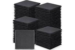 GOH DODD Black Slate Coasters: Your Home's Ultimate Protection Against Glass Marks and Excess Moisture!