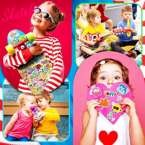 Miniatura 5 de 600 calcomanías para niños, calcomanías para botellas de agua, vinilo impermeable, lindo paquete de calcomanías a granel para laptop, patineta,