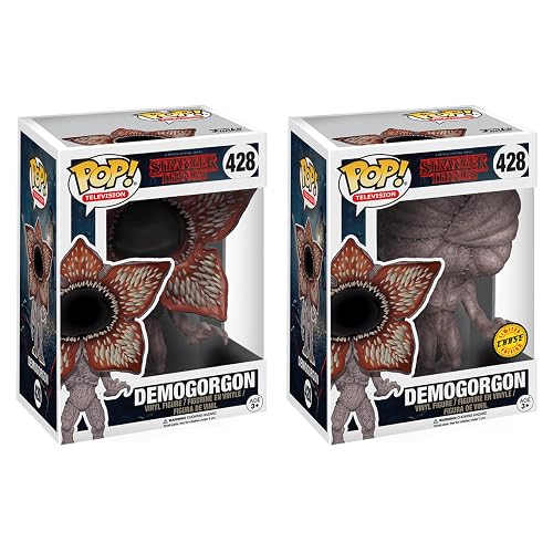 Funko Pop! Stranger Things Demogorgon (Chase & Common #428) 2-Pack Bundle – Official Netflix Collectible Vinyl Figures