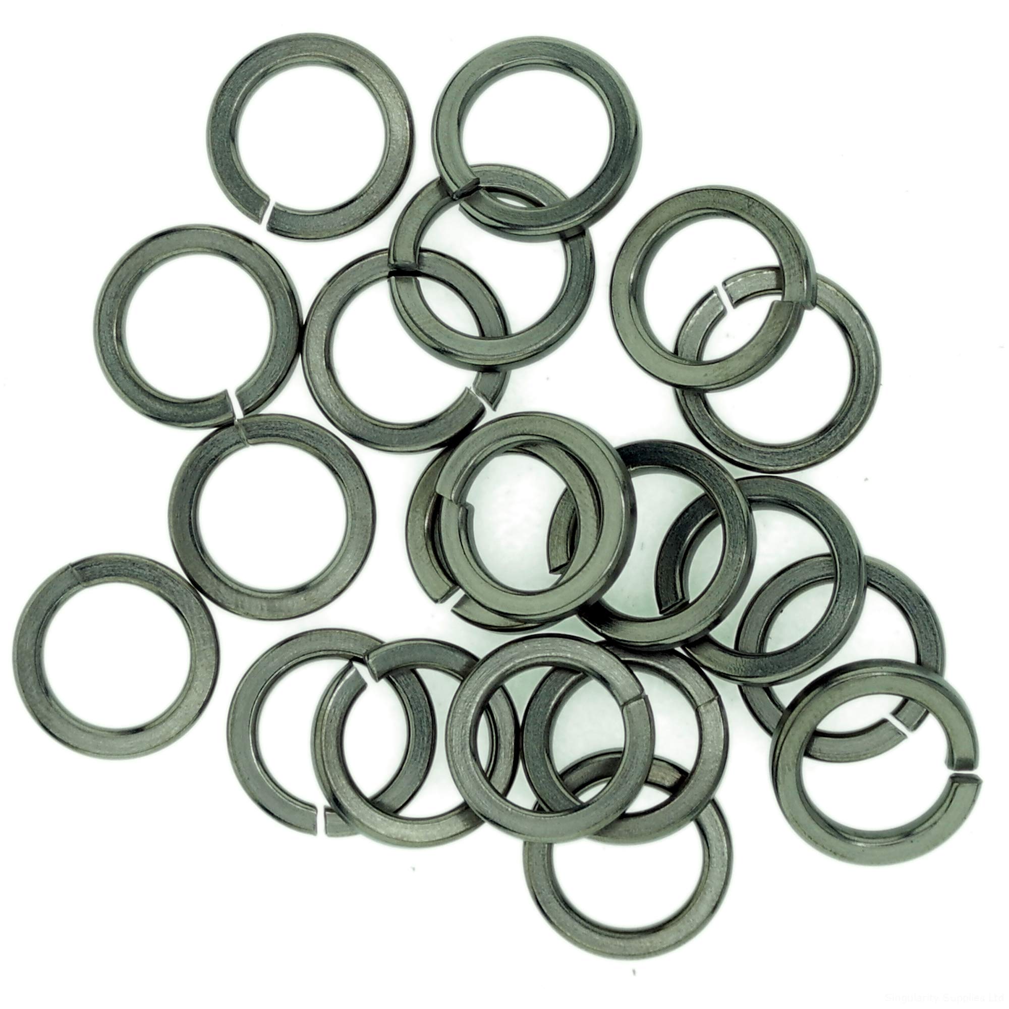 Singularity Supplies M4 (4Mm) Square Spring Split Lock Washer - Stainless Steel (A2) (Pack Of 20)