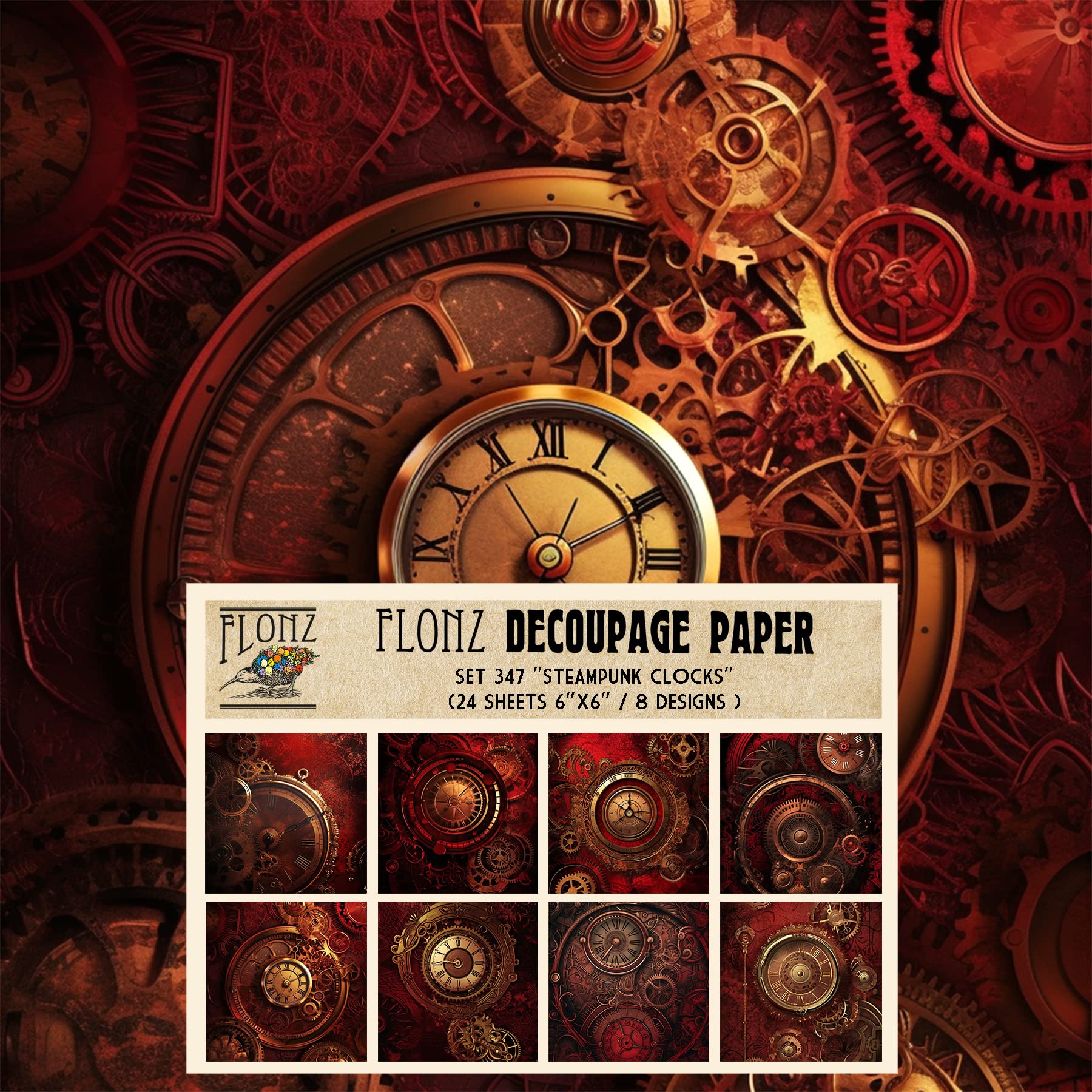 Decoupage Paper Pack (24 Sheets 6