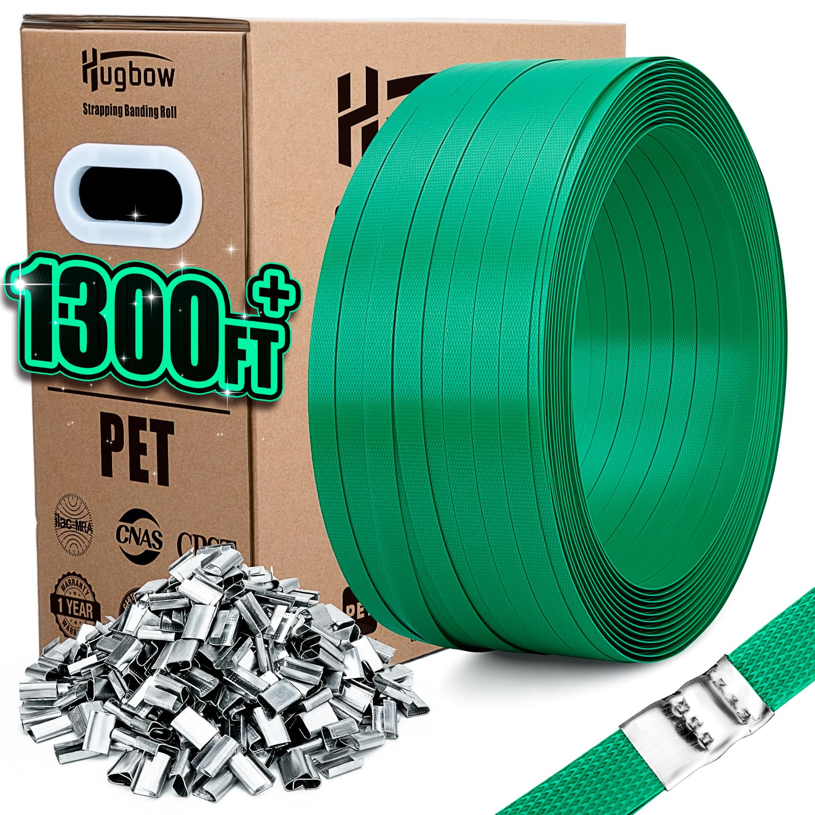 Heavy-Duty Pallet Strapping Kit - 1500lbs Strength -12 Heavy-Duty Pallet Strapping Kit - 1500lbs Strength -12