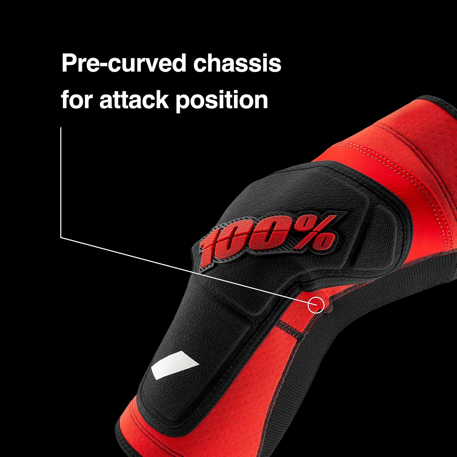 Ride100percent RIDECAMP Knee Guard Grey Heather/Black, Unisex Adult, Unisex_Adult, 100%