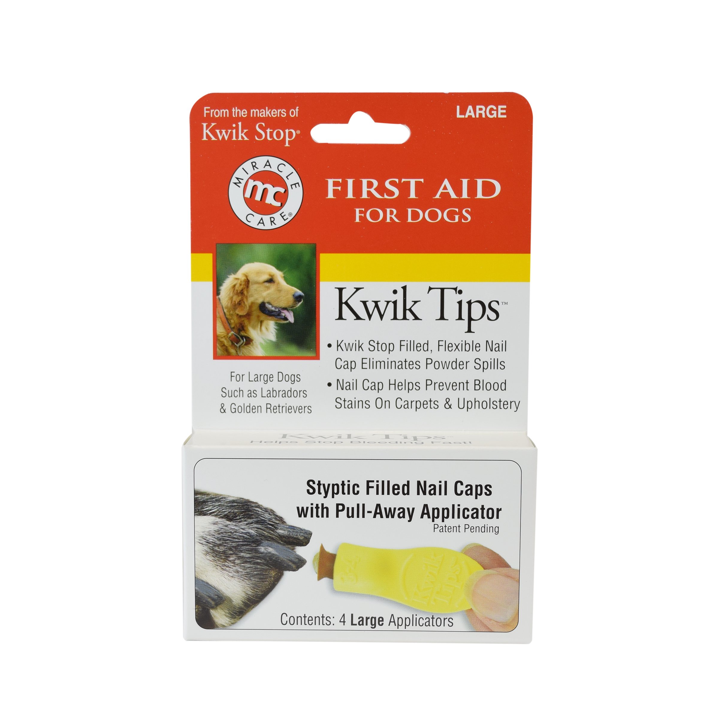 Kwik Stop Styptic Filled Nail Caps for Dogs