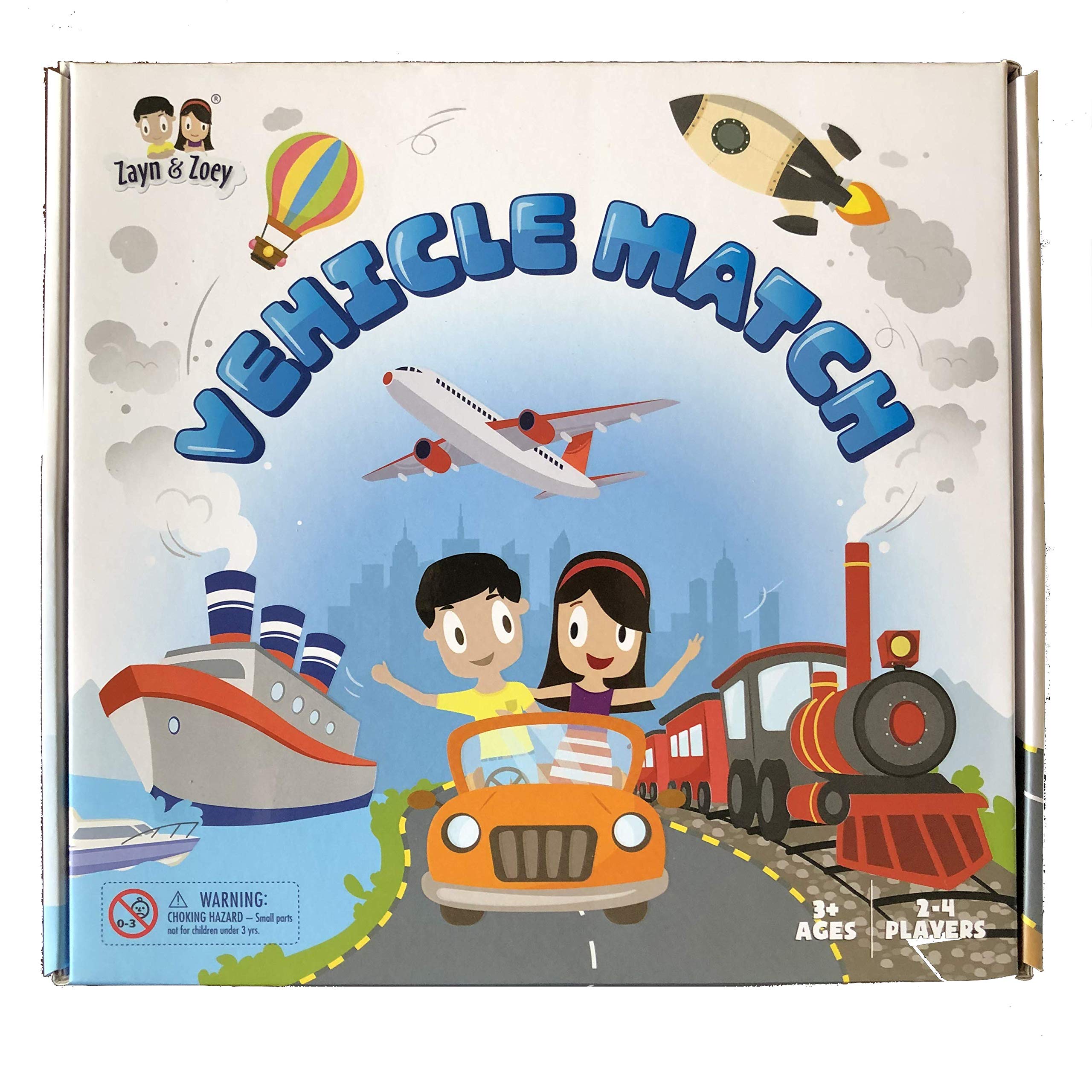 Zayn & Zoey Vehicle Match Board Game With Spinner, Matching Board Game, Childrens Early Learning Educational Game (Ages 3 To 6 Years) (B08R31DZV8) Amazon Price History, Amazon Price Tracker