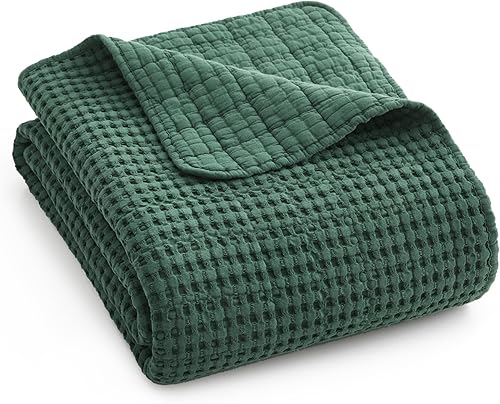 Miniatura 9 de Levtex Home - Mills Waffle - Manta - Waffle de algodón de salvia del desierto - Tamaño de la manta 50 x 60 pulgadas.