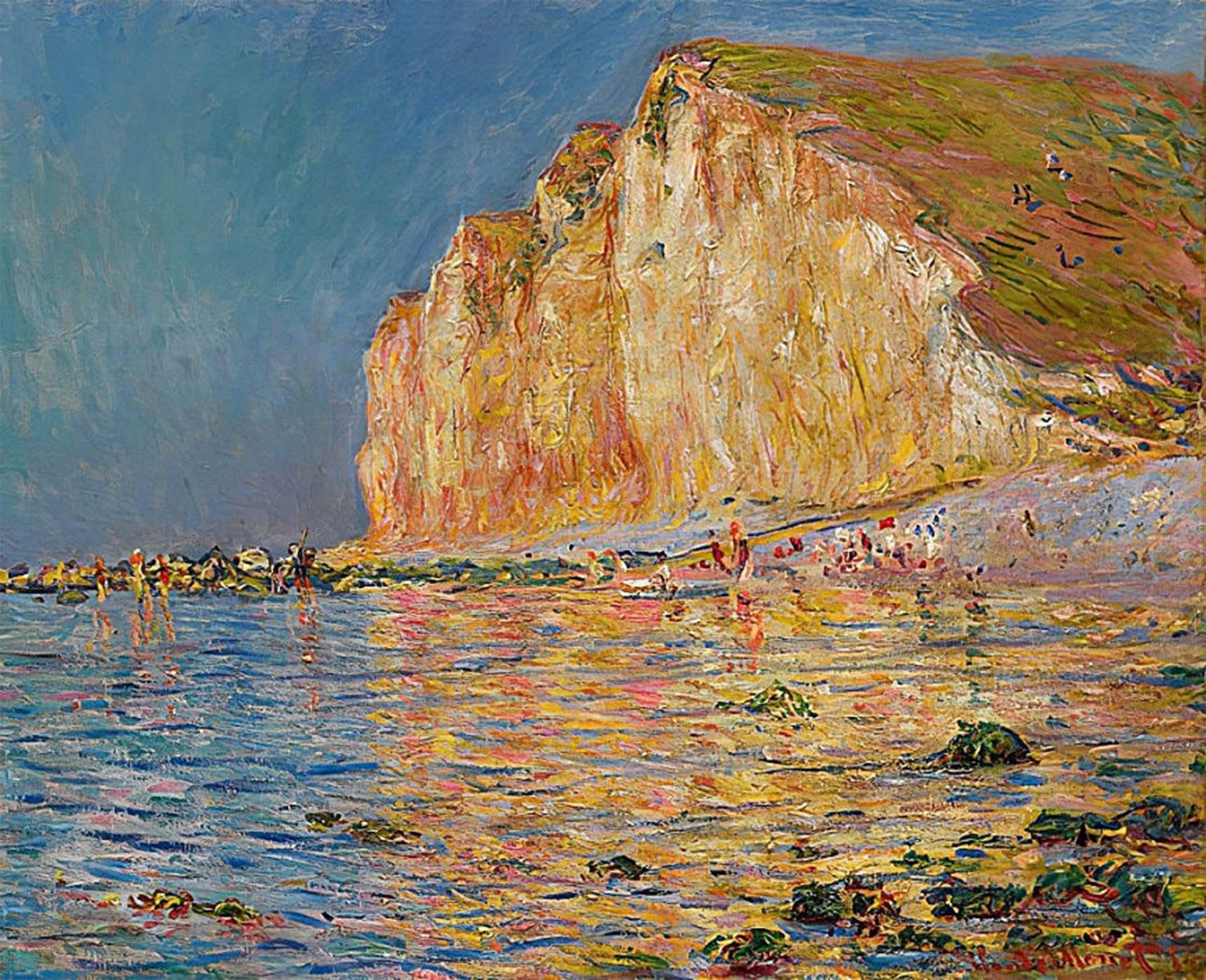 POSTERIIk Vintage Print Pop Art Landscape Artwork Small Bei Ebbe slabs by Claude Monet Art Prints for Office Home Decor 60x90cm