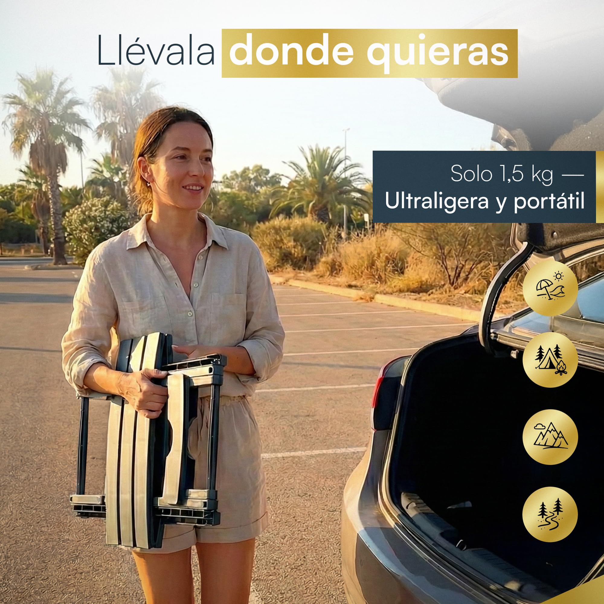 Mesa Plegable Pequeña para Espacios Reducidos, Ligera, Práctica y fácil de Guardar. Ideal en Balcones, Terrazas y Escapadas. Uso Diario como Mesa Terraza Exterior Plegable Cómoda y Portátil.