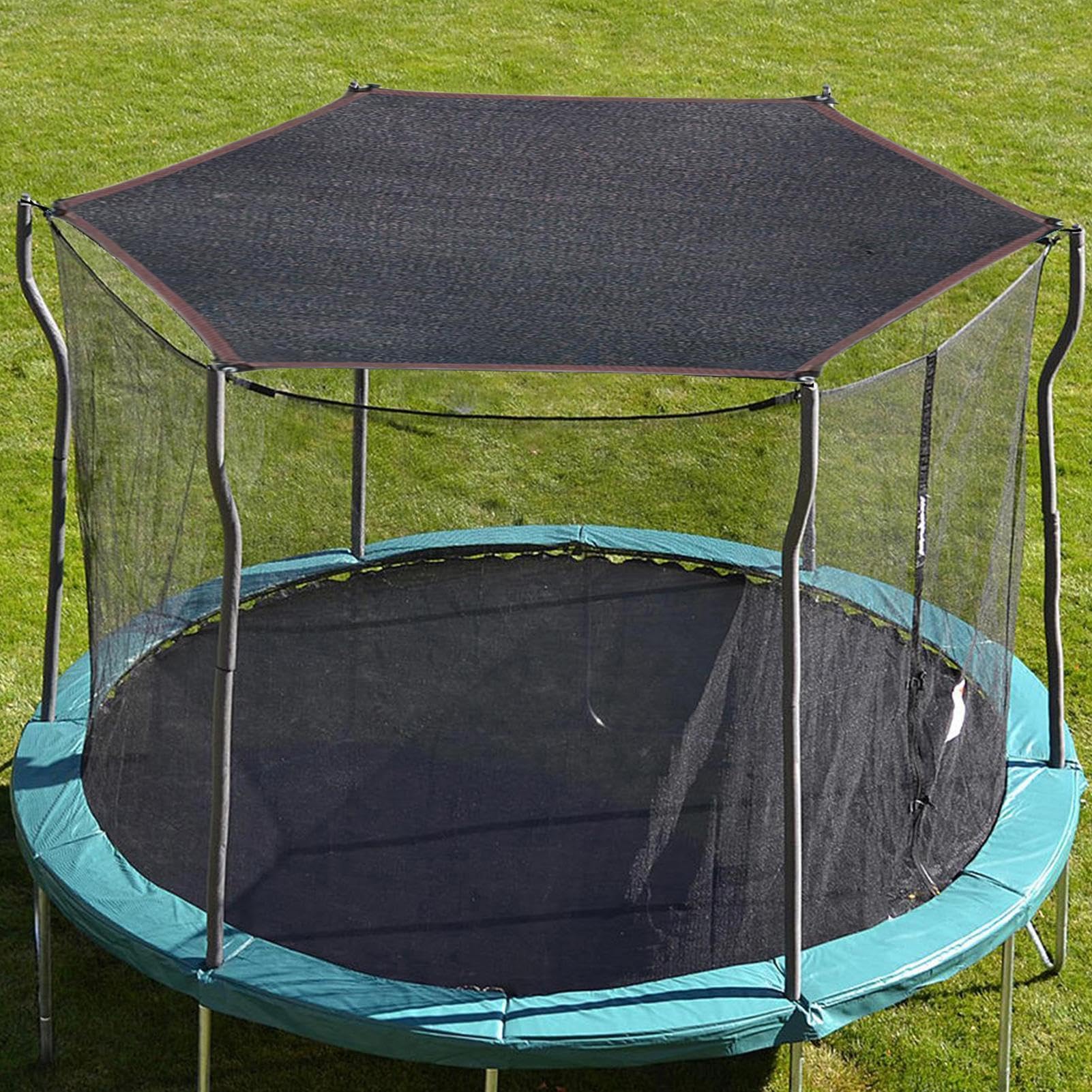 Generico Copertura per Tappeto Elastico - Blocco Solare e Antipolvere,Rete di Copertura Superiore a Maglia - Bambini Ragazzi Genitori Esterno e Scuole Centri Comunitari Pubblici Parchi e Aree Gioco