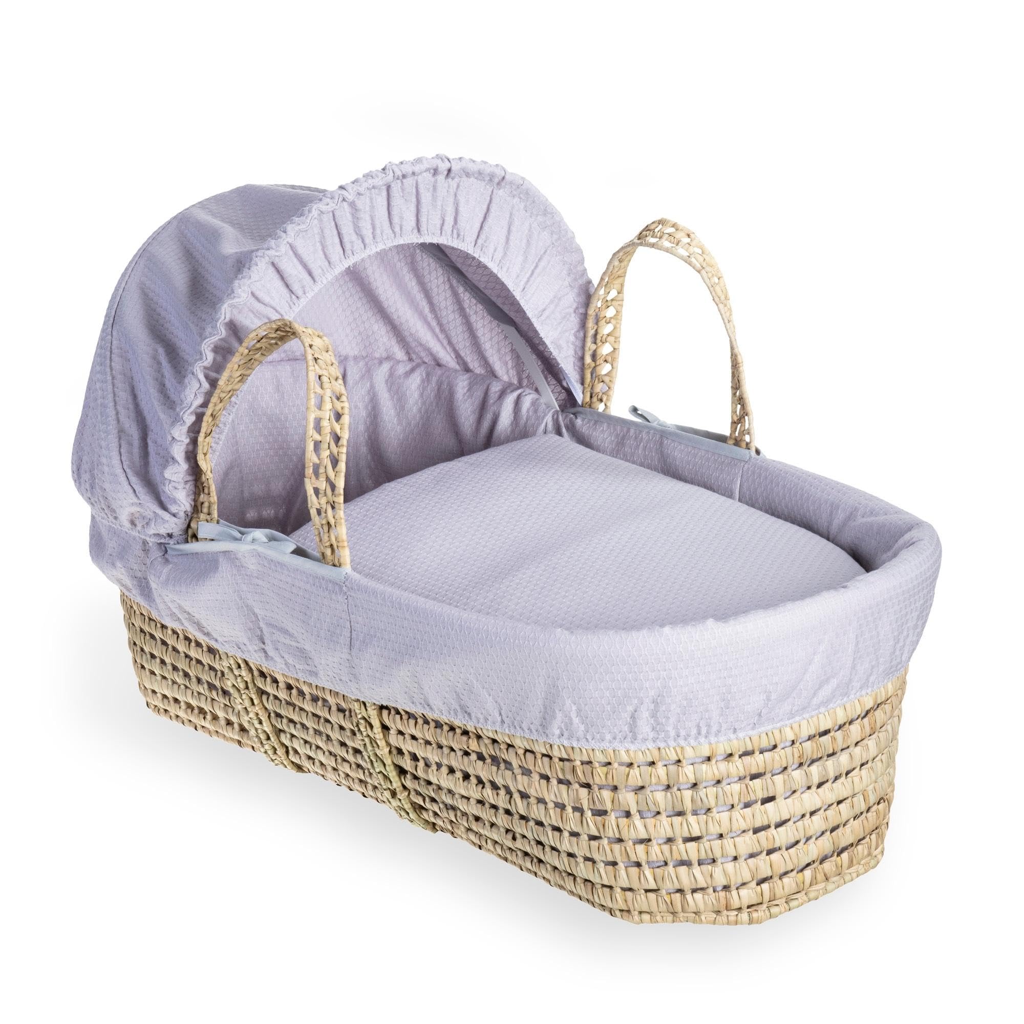 Clair de Lune Cotton Dream Couffin en palmier Gris 75 x 28 cm