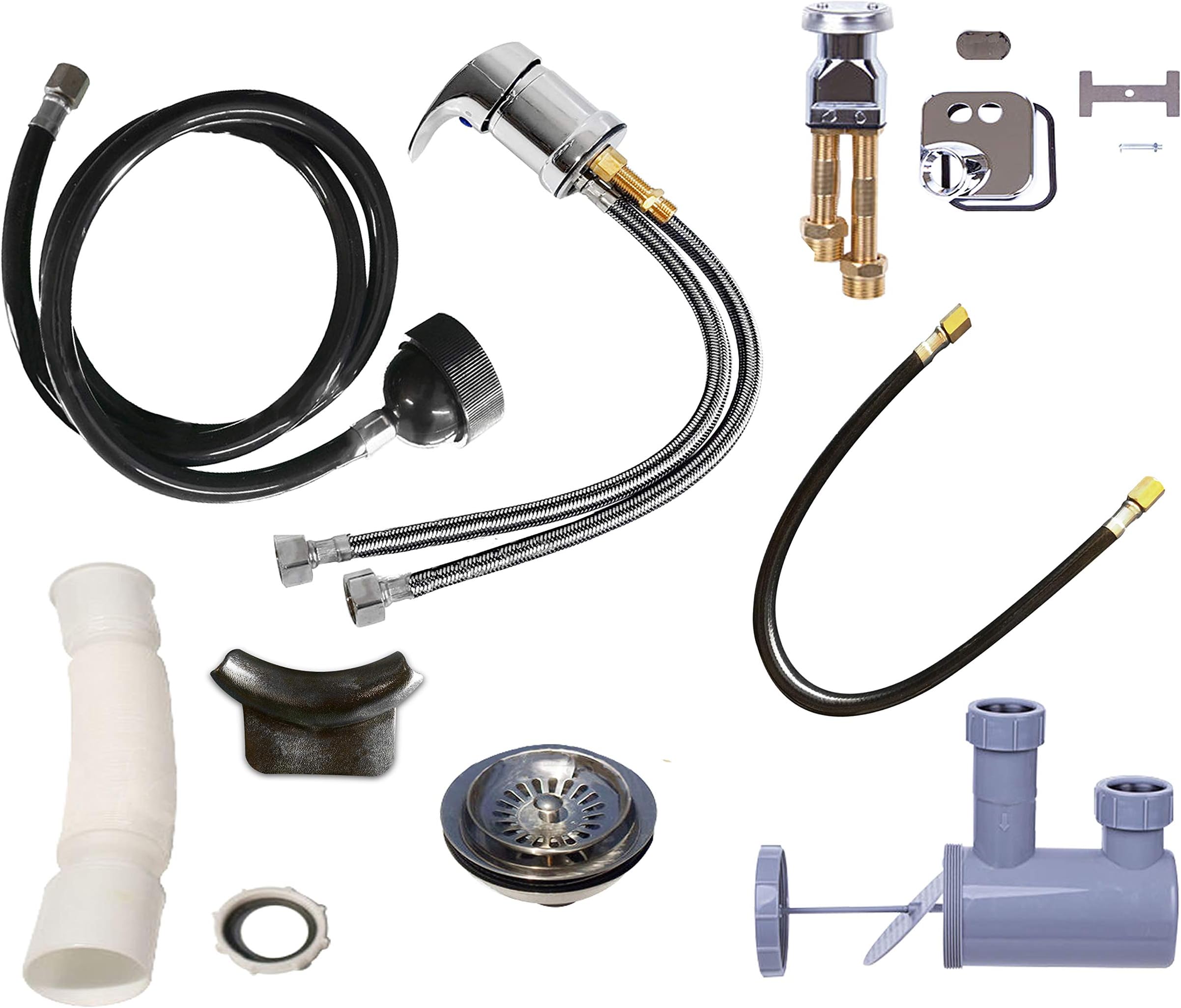 emark Beauty Shampoo Bowl Sink Plumbing Parts Salon Faucet Spa TLC-116KS