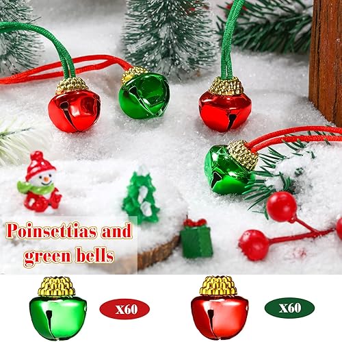 Miniatura 7 de BBTO 120 collares de cascabel de Navidad, collares de luz de Navidad a granel para niños, suministros de fiesta de Navidad, Acero