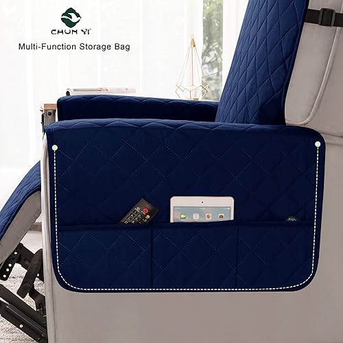 Vista 139 de Chun YI. - Funda reversible para sofá, funda para sillón, fácil de instalar, lavable, cubiertas para sala de estar. Negro