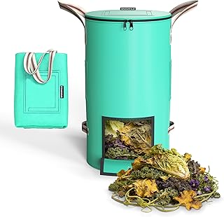 Reusable Garden Yard Waste Bag – 14.39Gallon Breathable Thickened Reusable Lawn Bag, with 4 Handles for Easy Moving & Foldable Design, for Leaf & Miscellaneous Debris Collection(Green)