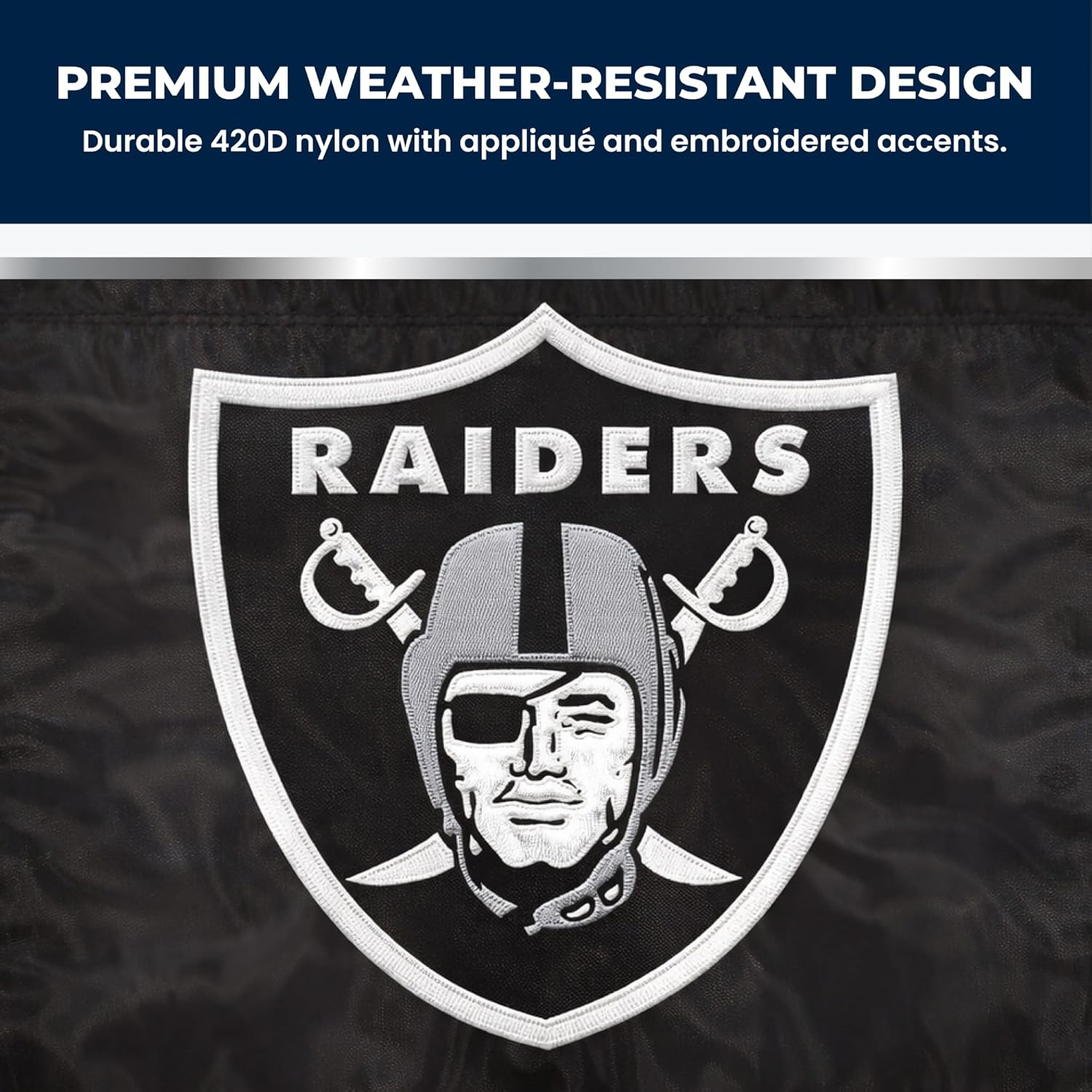 Party Animal NFL Team Flag, 44” x 28” Double-Sided, Weather-Resistant Nylon Flag for Indoor & Outdoor Use