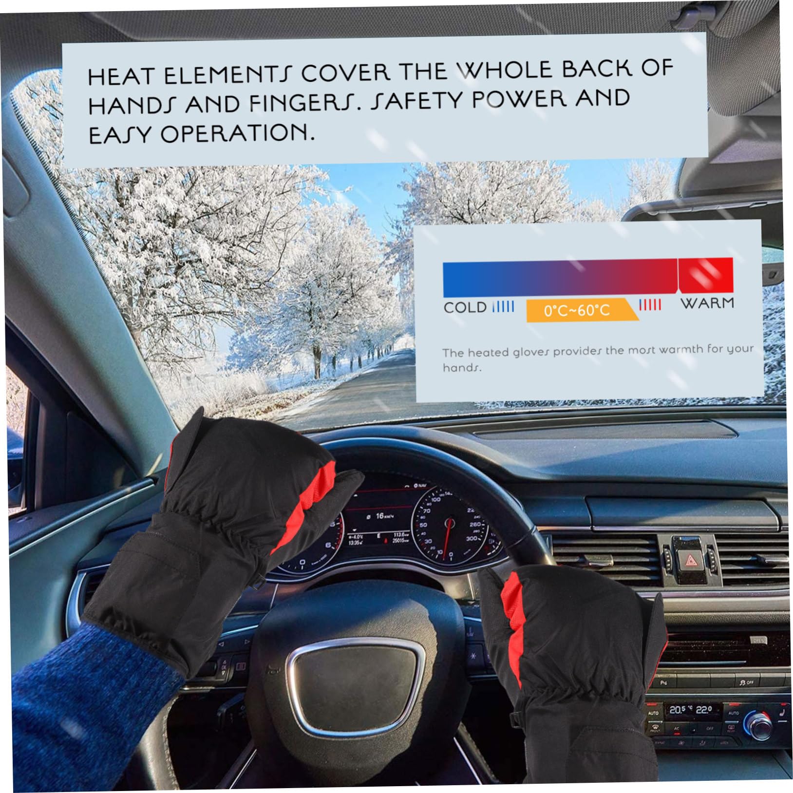 SUPVOX Guanti Riscaldati Guanti Da Ciclismo Impermeabili Berretto Da Mano Snow Ragazzi Impermeabili Caldi Drago Isolati Da Vela Wireless USB Termici In