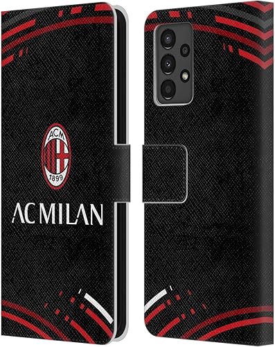 Vista 122 de Head Case Designs Funda de cuero con licencia oficial de AC Milan con diseño de camuflaje digital, compatible con Samsung Galaxy S22 Ultra 5G