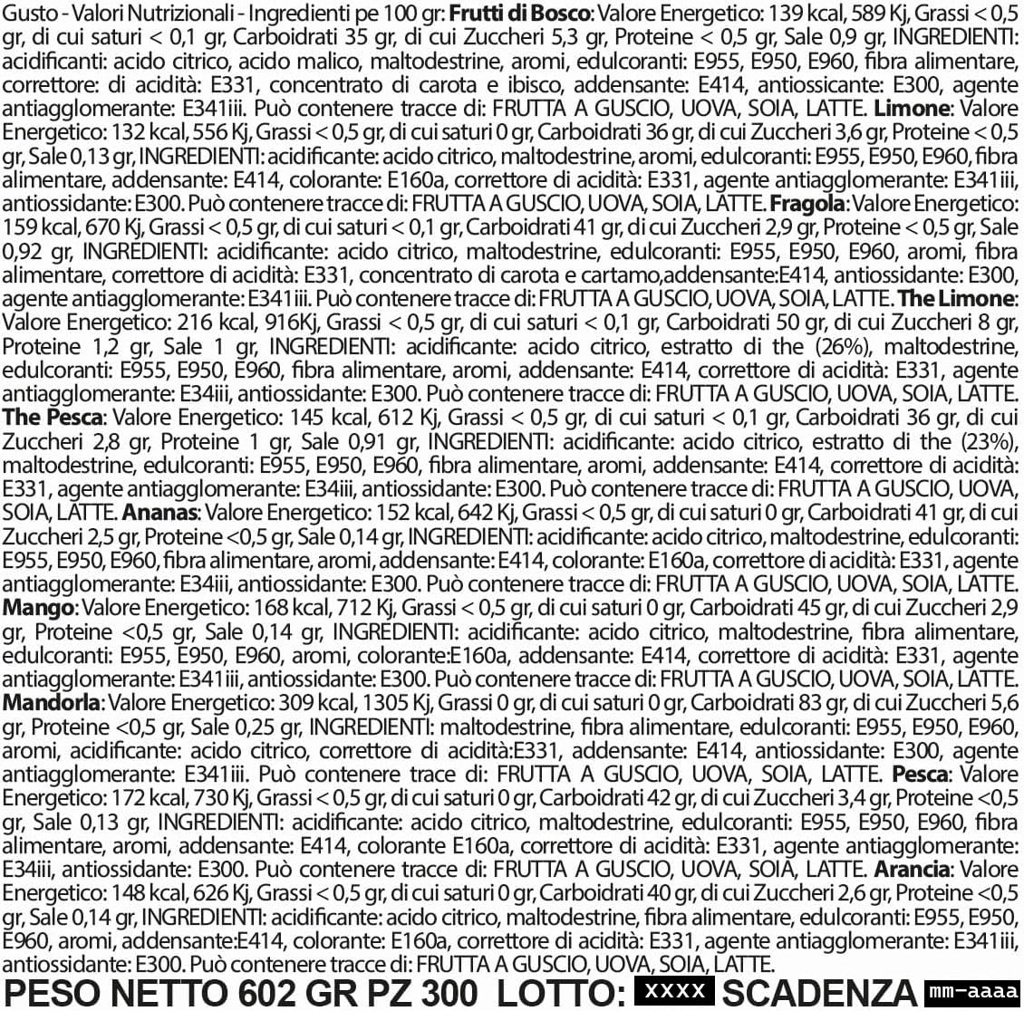 IHDRA – Insaporitore per Acqua 100% Naturale | Senza Zuccheri, Senza Glutine | Estratti di Frutta e Piante | 1 Bustina Da 1,6g Per 0,5L | (1.6 g (Dispenser 300), Gusti Misti (300 bustine))