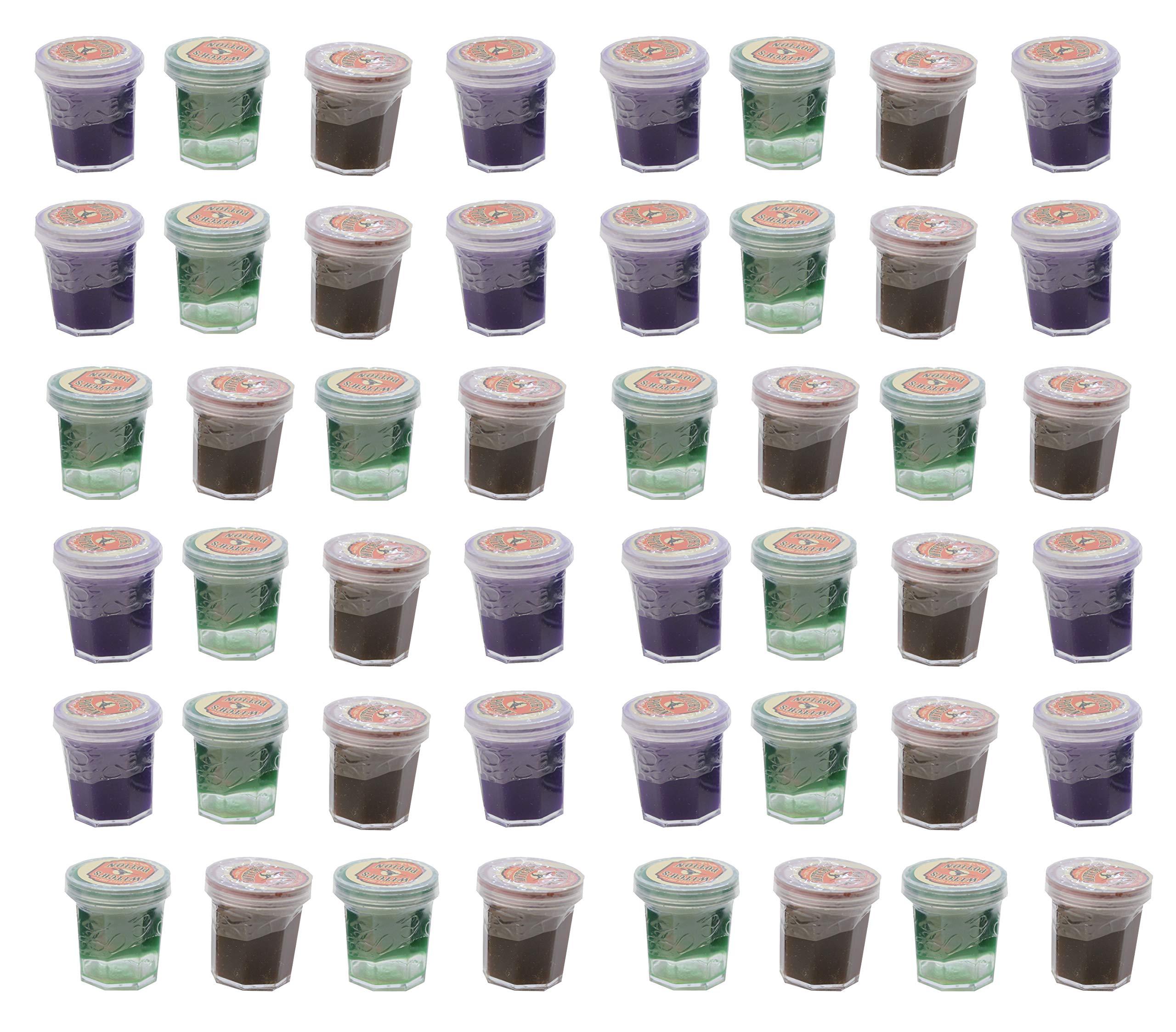Bulk - 48 Witch's Potion - Mini Slime Containers for Halloween Goody Bags - Trick or Treat