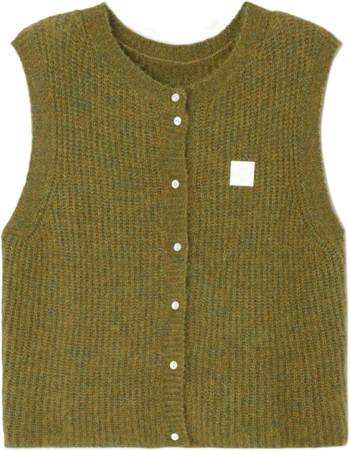 Women Y2K Knit Vest Vintage Casual Sleeveless Button Uruguay | Ubuy 